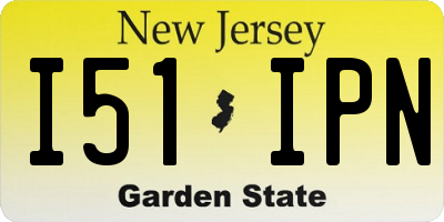 NJ license plate I51IPN
