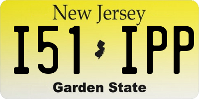 NJ license plate I51IPP
