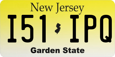 NJ license plate I51IPQ