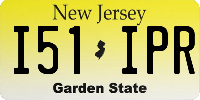 NJ license plate I51IPR