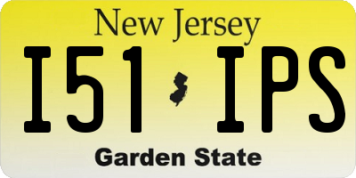 NJ license plate I51IPS