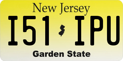 NJ license plate I51IPU