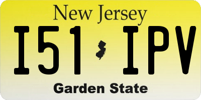 NJ license plate I51IPV