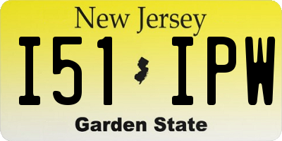 NJ license plate I51IPW