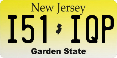 NJ license plate I51IQP