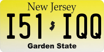 NJ license plate I51IQQ