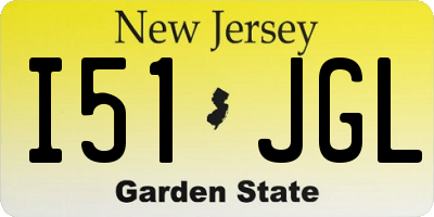 NJ license plate I51JGL
