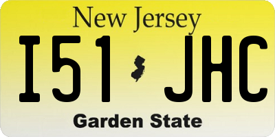 NJ license plate I51JHC