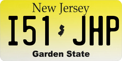 NJ license plate I51JHP