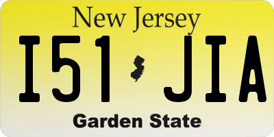 NJ license plate I51JIA