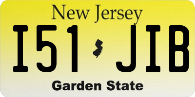 NJ license plate I51JIB