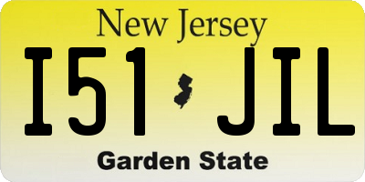 NJ license plate I51JIL