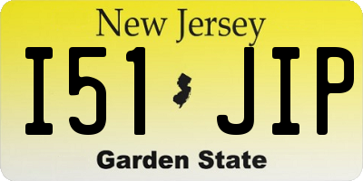 NJ license plate I51JIP