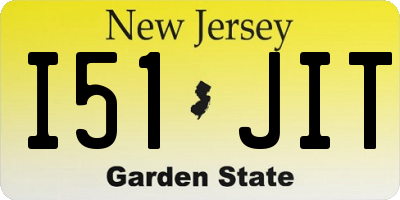 NJ license plate I51JIT