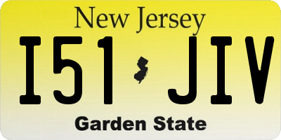 NJ license plate I51JIV