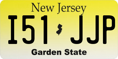 NJ license plate I51JJP