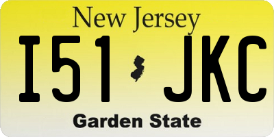 NJ license plate I51JKC