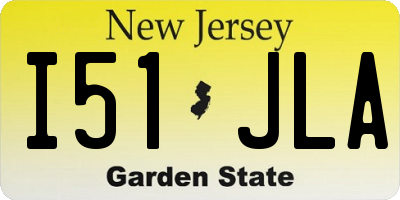 NJ license plate I51JLA
