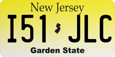 NJ license plate I51JLC