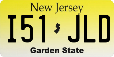 NJ license plate I51JLD