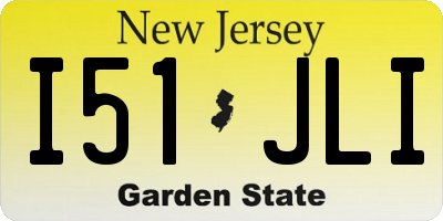 NJ license plate I51JLI