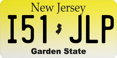 NJ license plate I51JLP