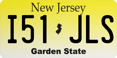 NJ license plate I51JLS
