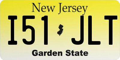 NJ license plate I51JLT