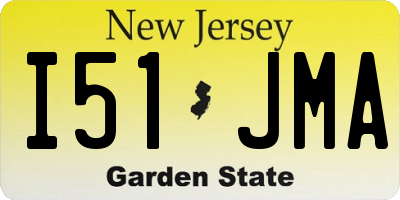 NJ license plate I51JMA