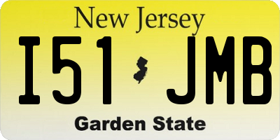 NJ license plate I51JMB