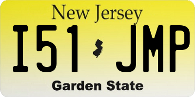 NJ license plate I51JMP