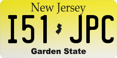 NJ license plate I51JPC