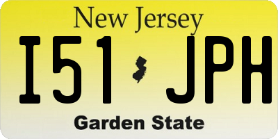 NJ license plate I51JPH