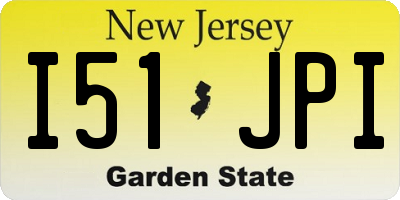 NJ license plate I51JPI