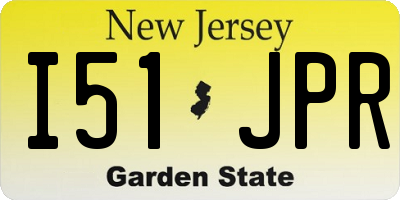 NJ license plate I51JPR
