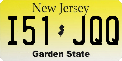 NJ license plate I51JQQ