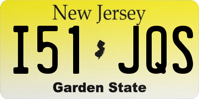 NJ license plate I51JQS