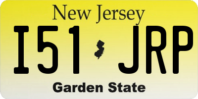 NJ license plate I51JRP