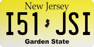 NJ license plate I51JSI