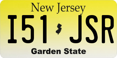 NJ license plate I51JSR