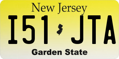 NJ license plate I51JTA