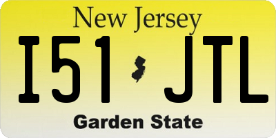 NJ license plate I51JTL