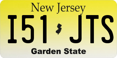 NJ license plate I51JTS