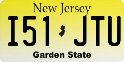NJ license plate I51JTU