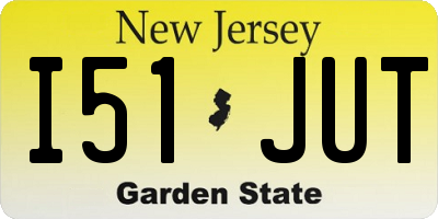 NJ license plate I51JUT