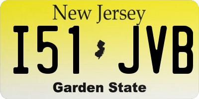 NJ license plate I51JVB
