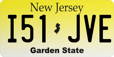 NJ license plate I51JVE