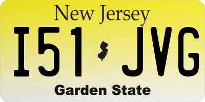 NJ license plate I51JVG