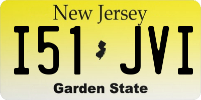 NJ license plate I51JVI