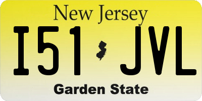 NJ license plate I51JVL